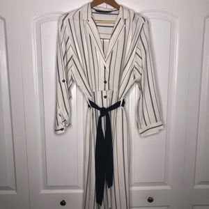 Zara basics button down dress